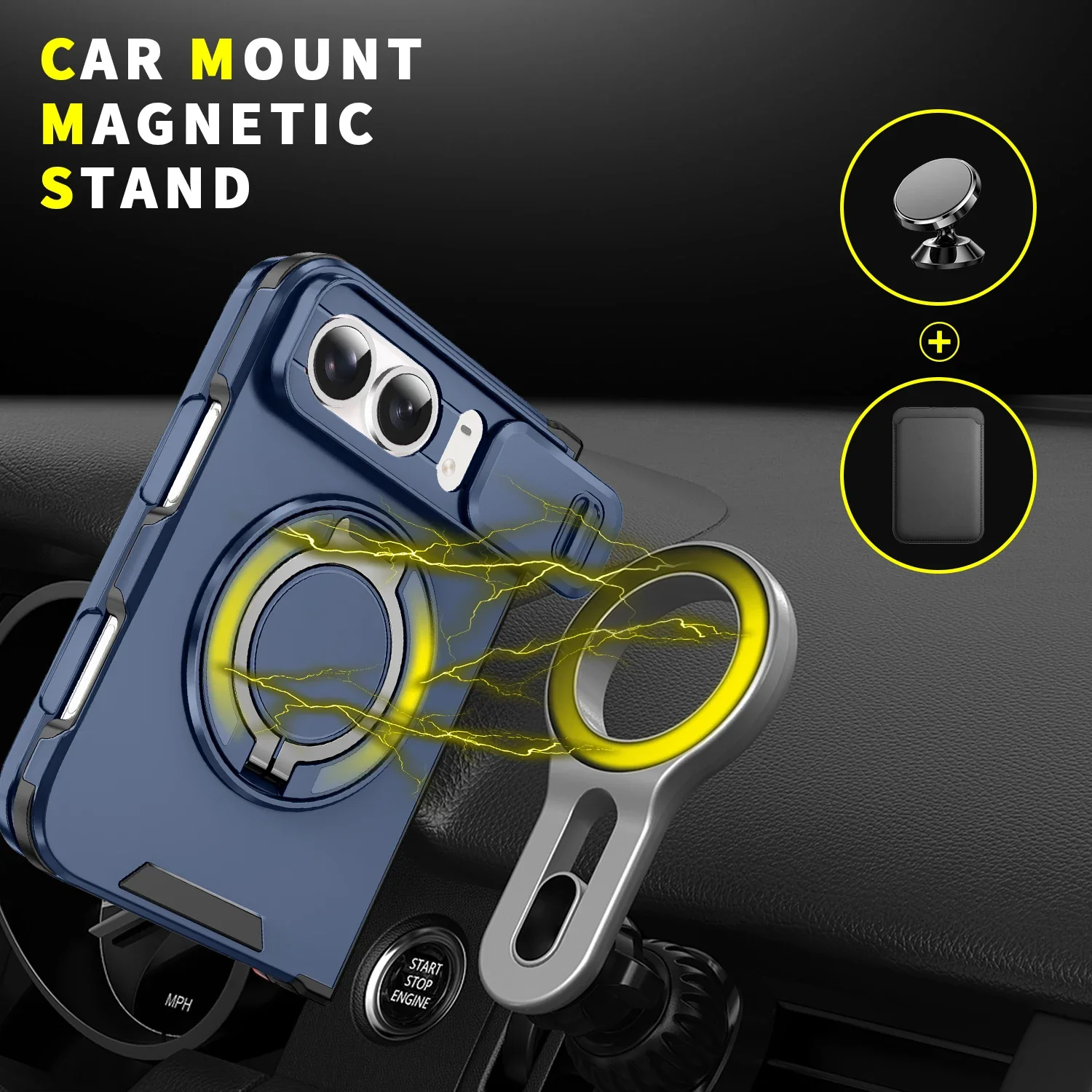 Coque pour iPhone Duo, coque d - Phone Accessories Holder Car avis et prix